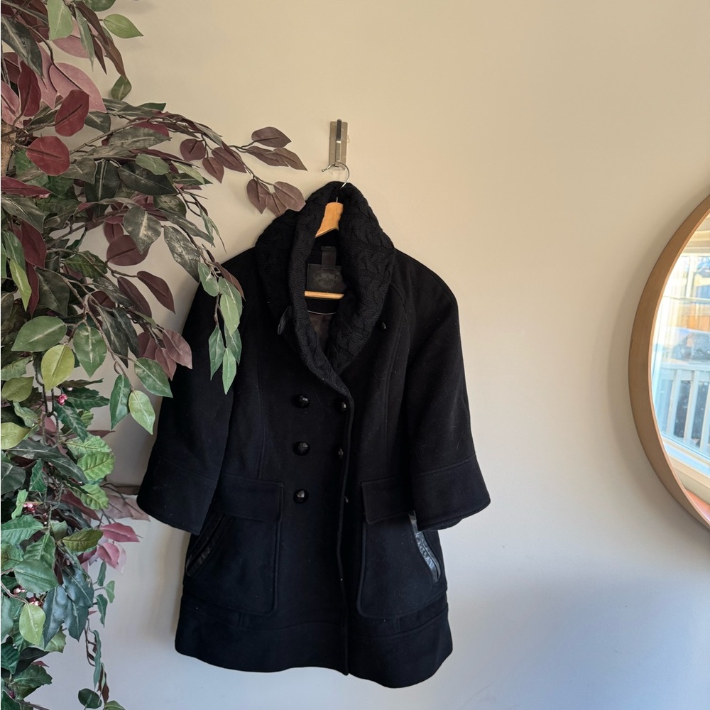 Mackage small Sophisticated Black Pea Coat for Women